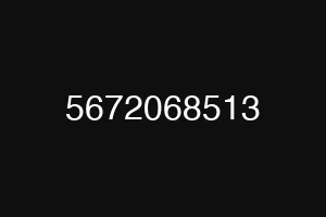 5672068513