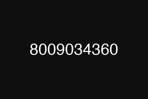 8009034360