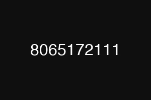 8065172111