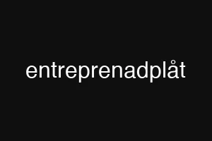 entreprenadplåt